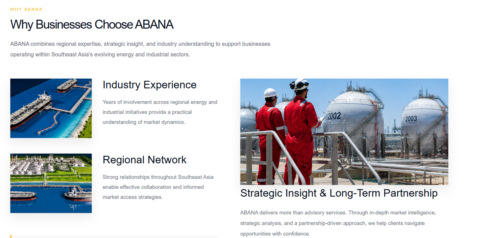 Why businesses choose ABANA